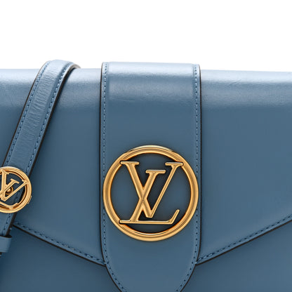 Louis Vuitton Smooth Calfskin LV Pont 9 Blue Orage 7 of 9