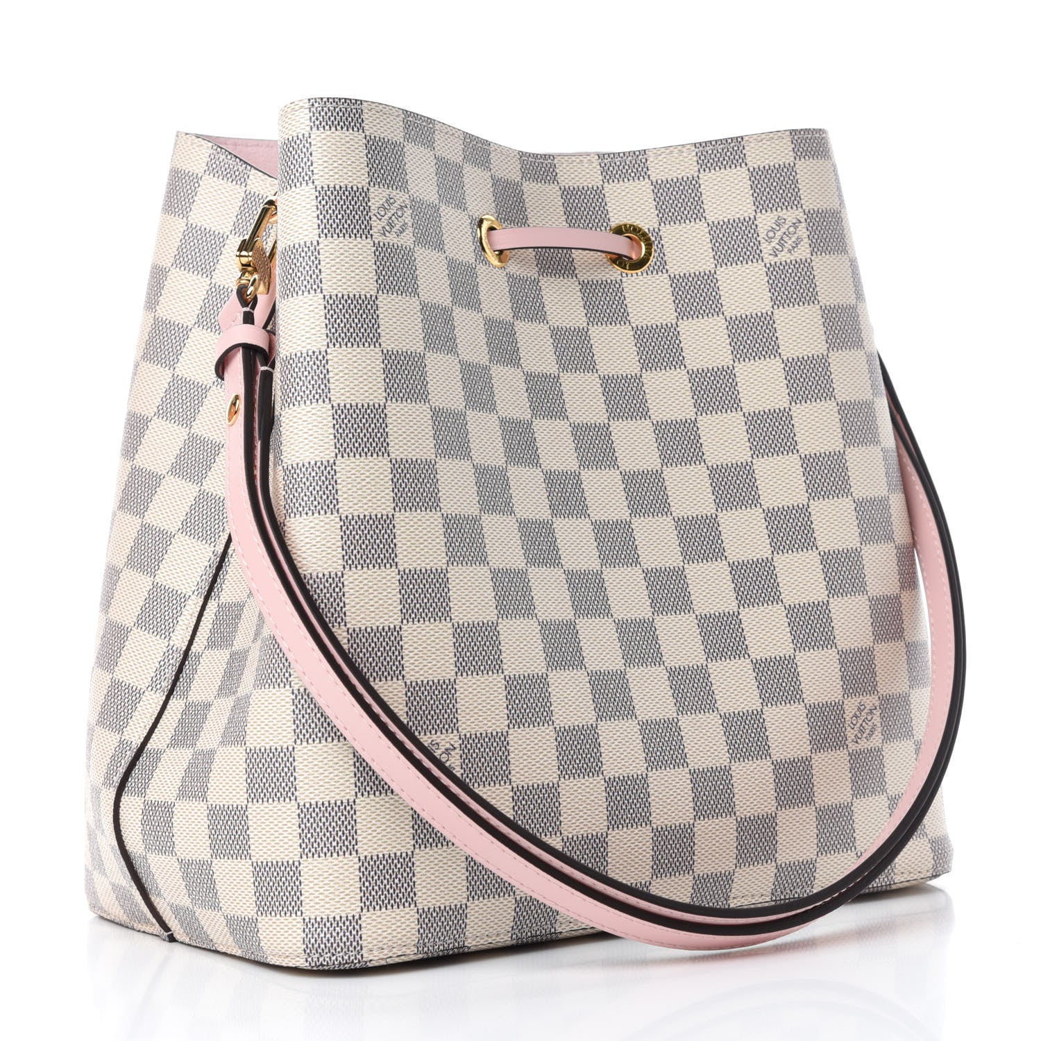 Louis Vuitton Damier Azur Neonoe MM Eau De Rose 3 of 10