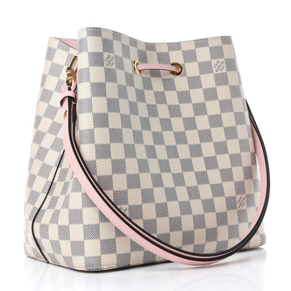 Louis Vuitton Damier Azur Neonoe MM Eau De Rose 3 of 10