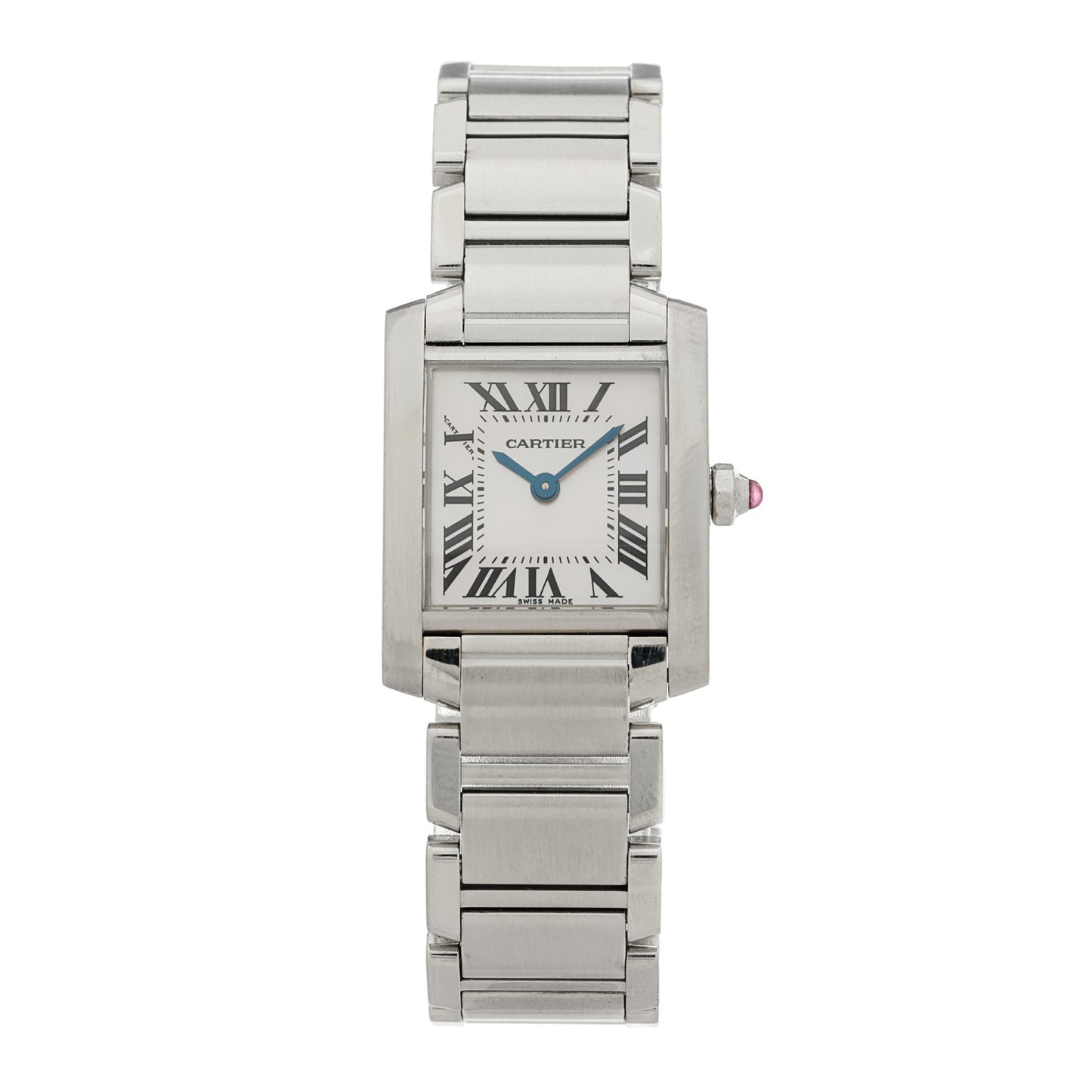 Stainless Steel 20mm Tank Francaise Quartz Watch