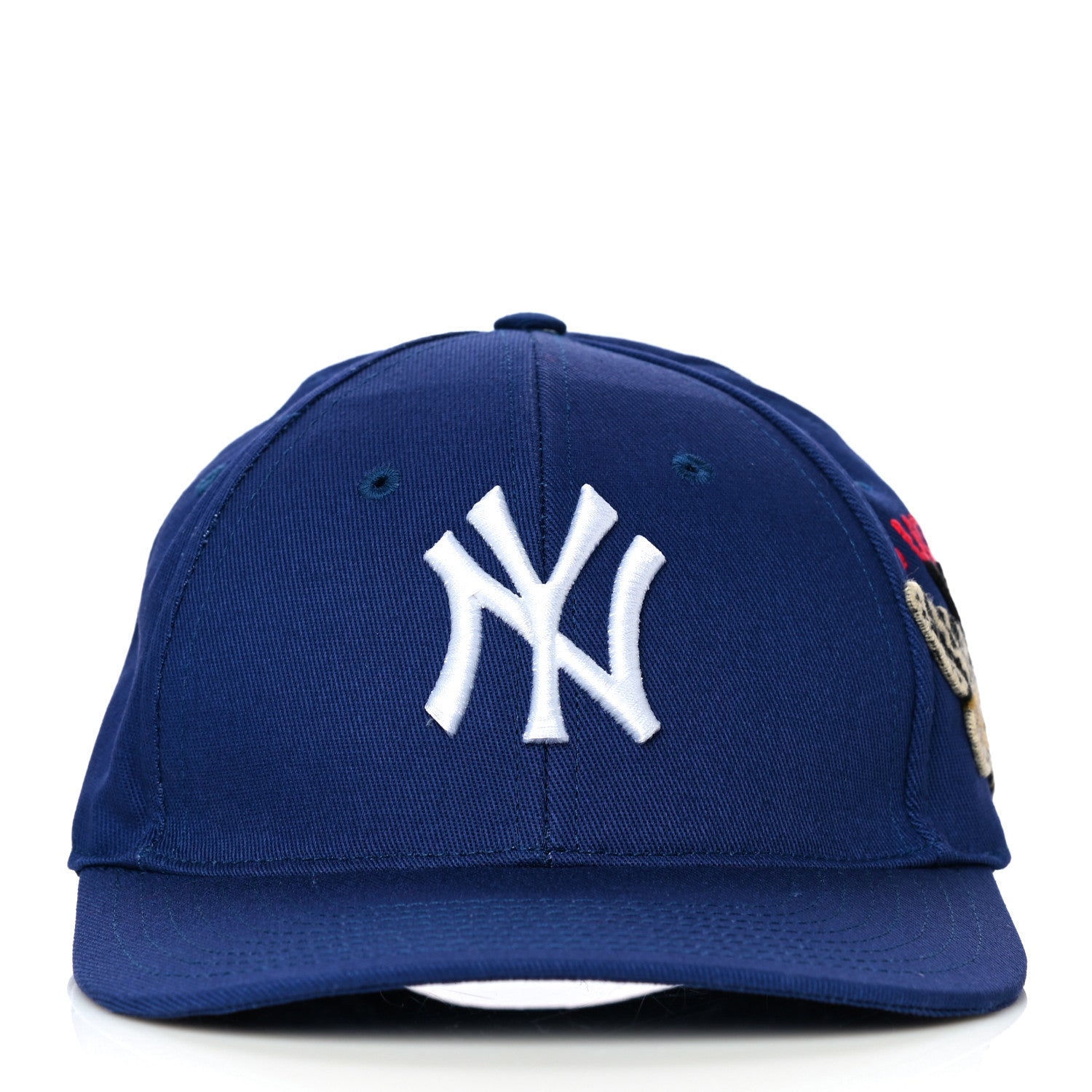 Gucci X MLB Cotton NY Yankees Baseball Hat 57-61 Blue 3 of 8