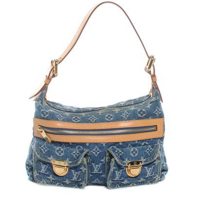 Louis Vuitton Monogram Denim Baggy PM Blue 1 of 8