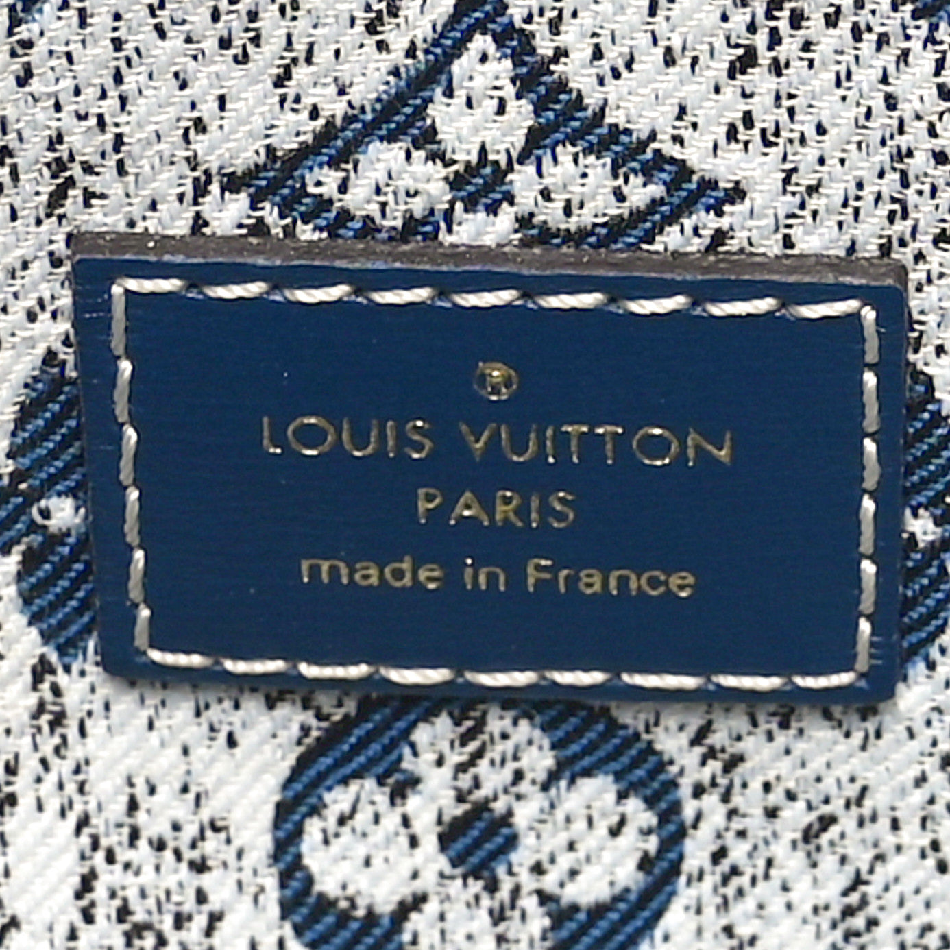 Monogram Jacquard Denim Onthego MM Bleu