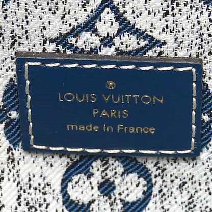 Louis Vuitton Monogram Jacquard Denim Onthego MM Bleu 6 of 9