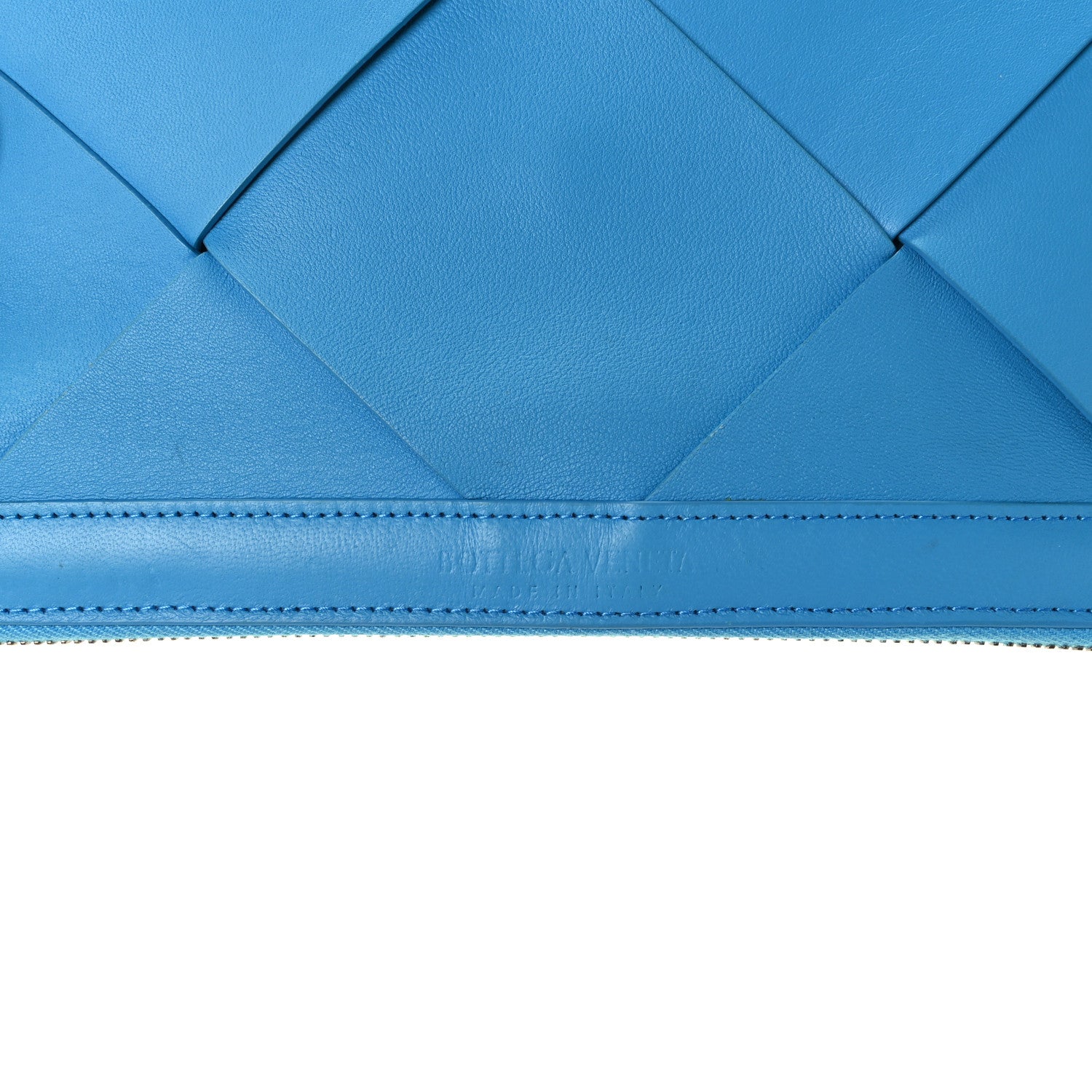 Bottega Veneta Nappa Maxi Blown Up Intrecciato Pouch Clutch Swimming Pool 8 of 13