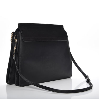 Chloe Suede Calfskin Medium Faye Shoulder Bag Black 3 of 8