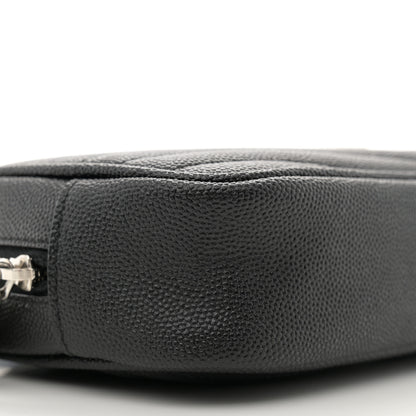 Saint Laurent Grain De Poudre Matelasse Monogram Mini Lou Camera Bag Black 9 of 11