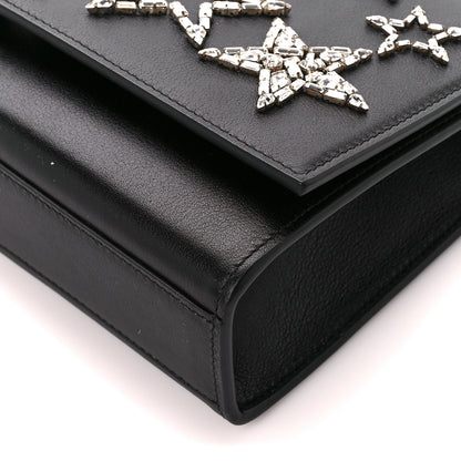 Saint Laurent Calfskin Crystal Star Medium Monogram Kate Satchel Black 11 of 11