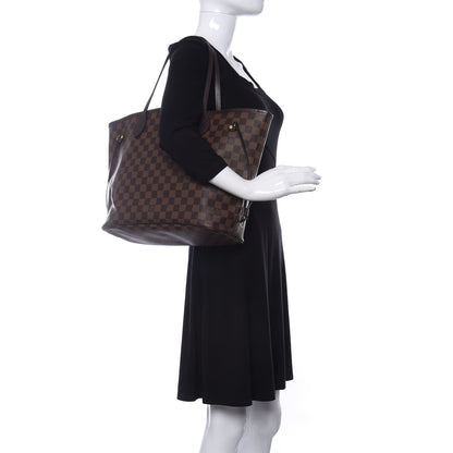 Louis Vuitton Damier Ebene Neo Neverfull MM Rose Ballerine 2 of 15