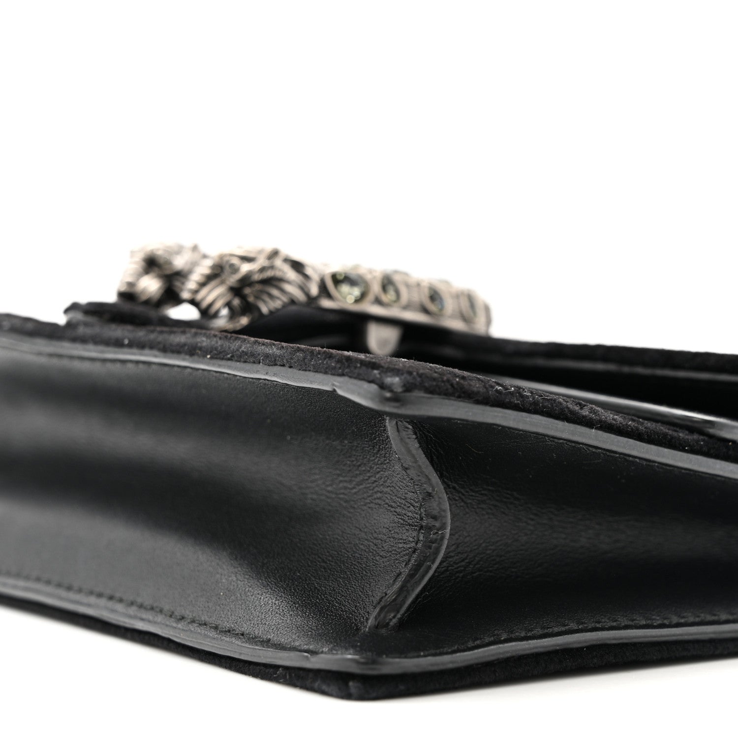 Gucci Velvet Super Mini Dionysus Shoulder Bag Black 9 of 12