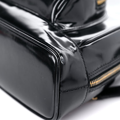 Gucci Patent Bamboo Backpack Sling Black 9 of 23