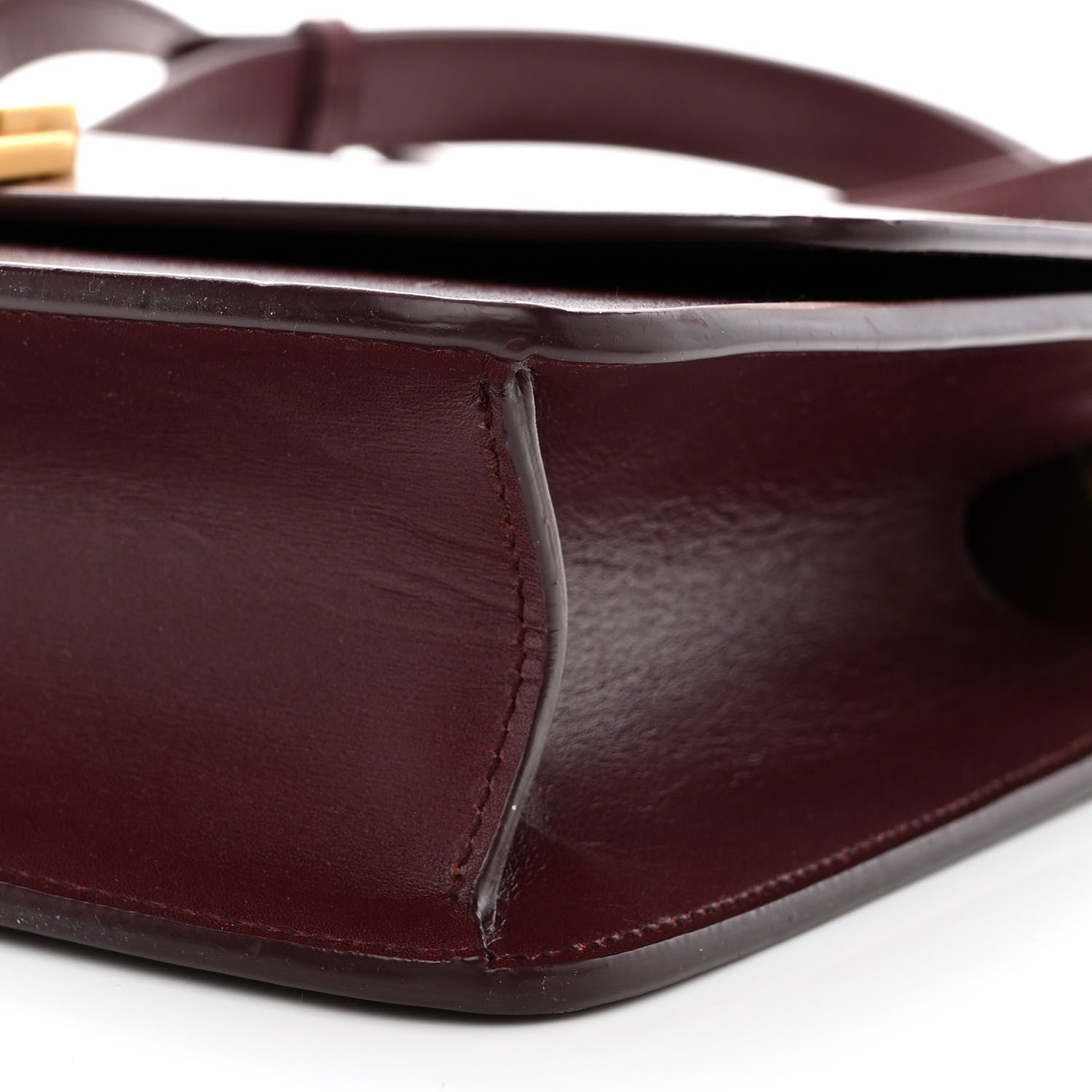 Saint Laurent Smooth Calfskin Le Carre Satchel Opyum Red 10 of 12