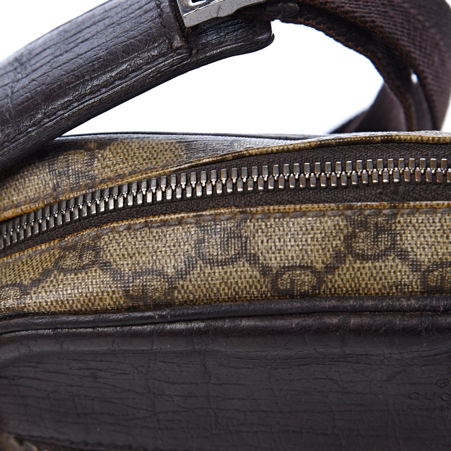 Gucci GG Plus Monogram Shoulder Bag Dark Brown 11 of 15
