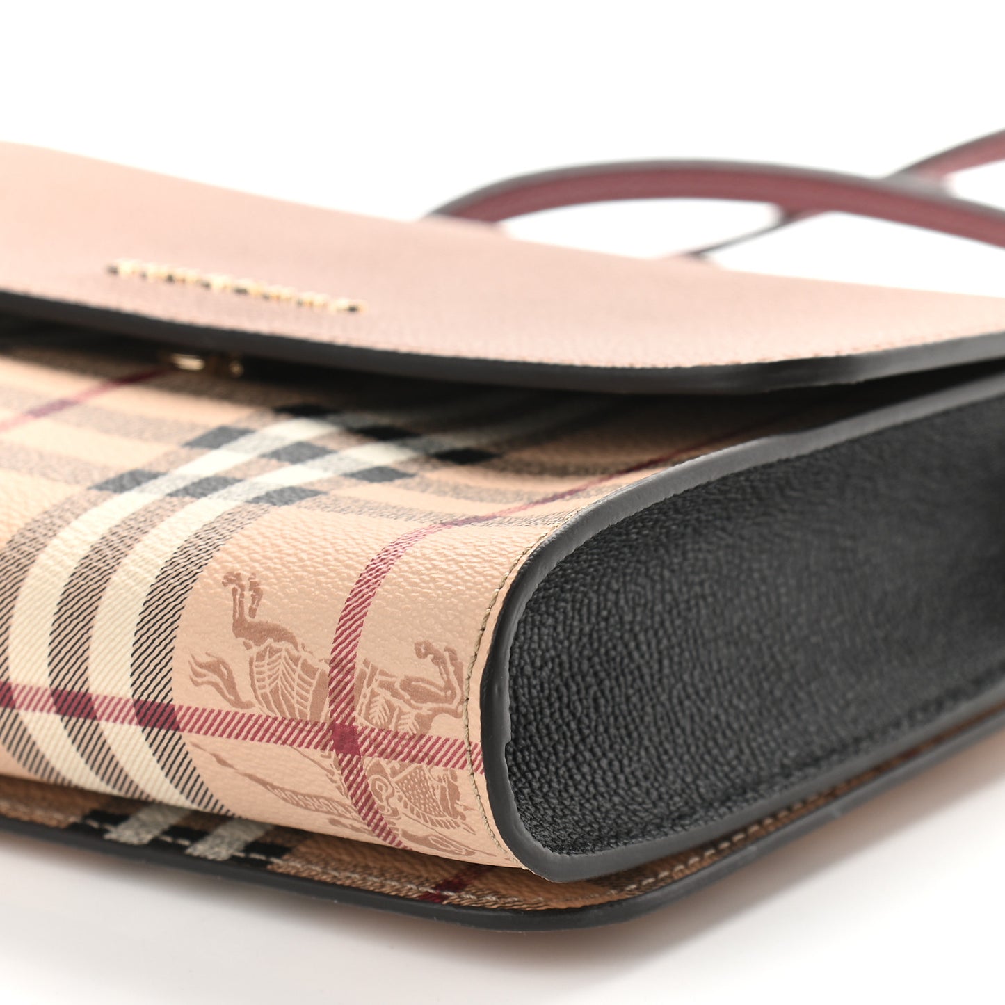 Derby Calfskin Haymarket Check Small Loxley Crossbody Bright Toffee Multicolor