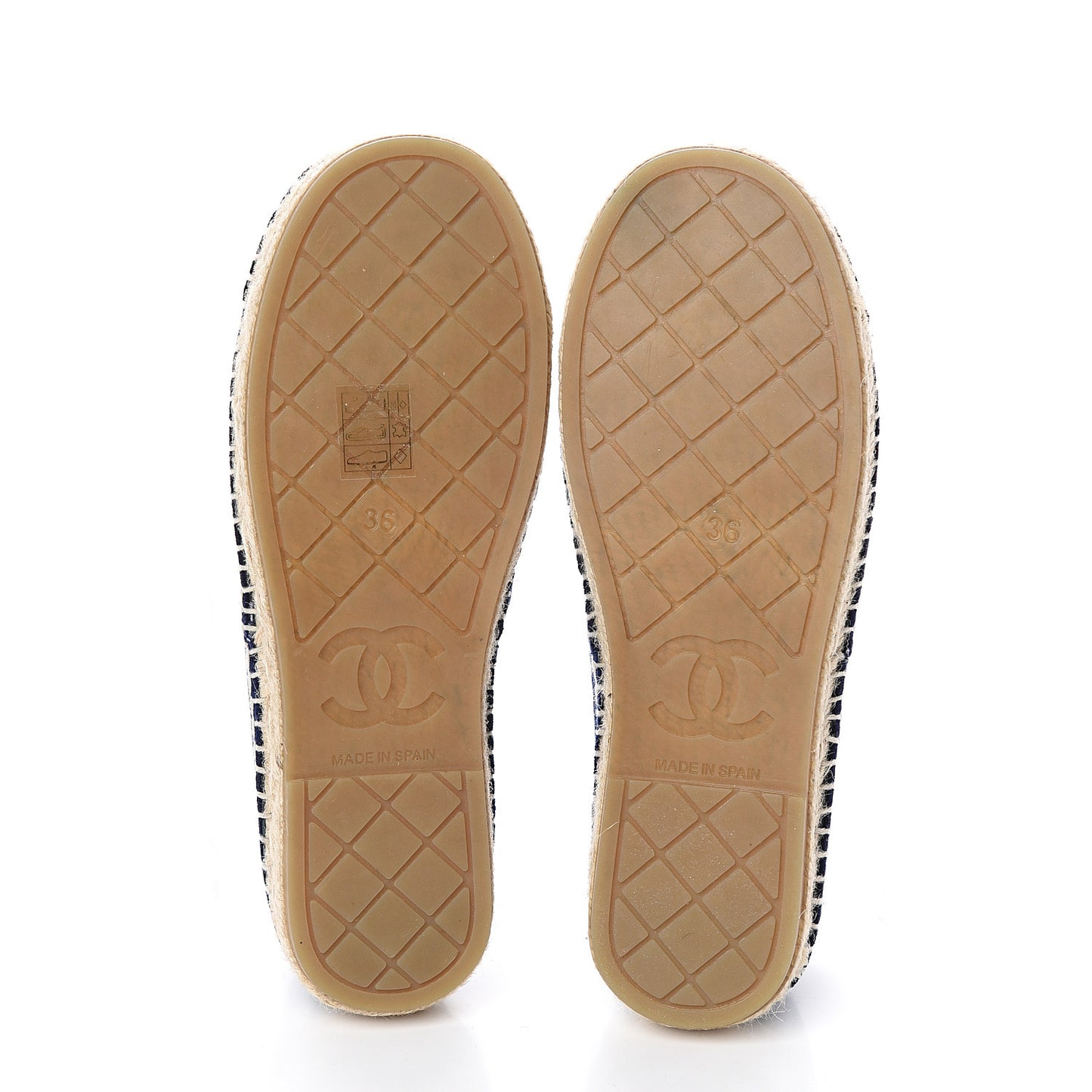 Velvet Logo Espadrilles 36 Navy Black