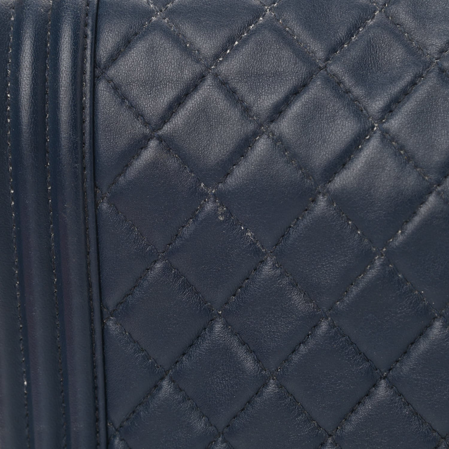 Chanel Lambskin Quilted Medium Boy Flap Blue 12 of 15
