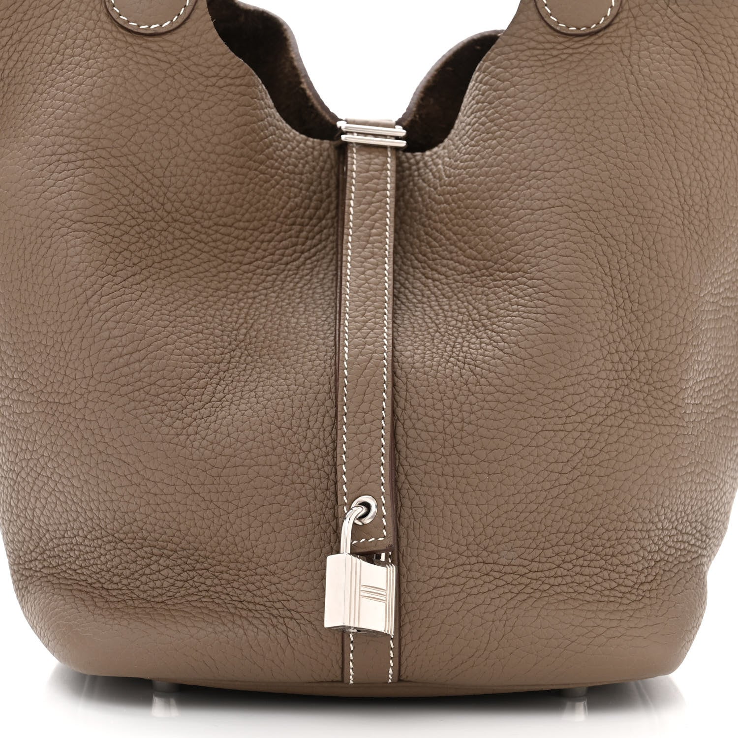 Hermes Taurillon Clemence Picotin Lock 22 MM Etoupe 8 of 10