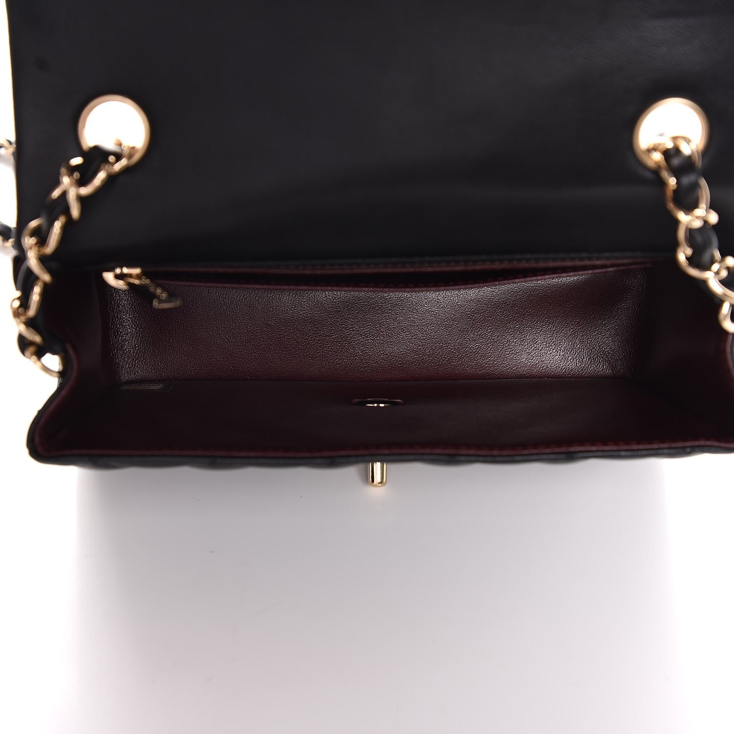 Chanel Lambskin Quilted Mini Rectangular Flap Black 5 of 8