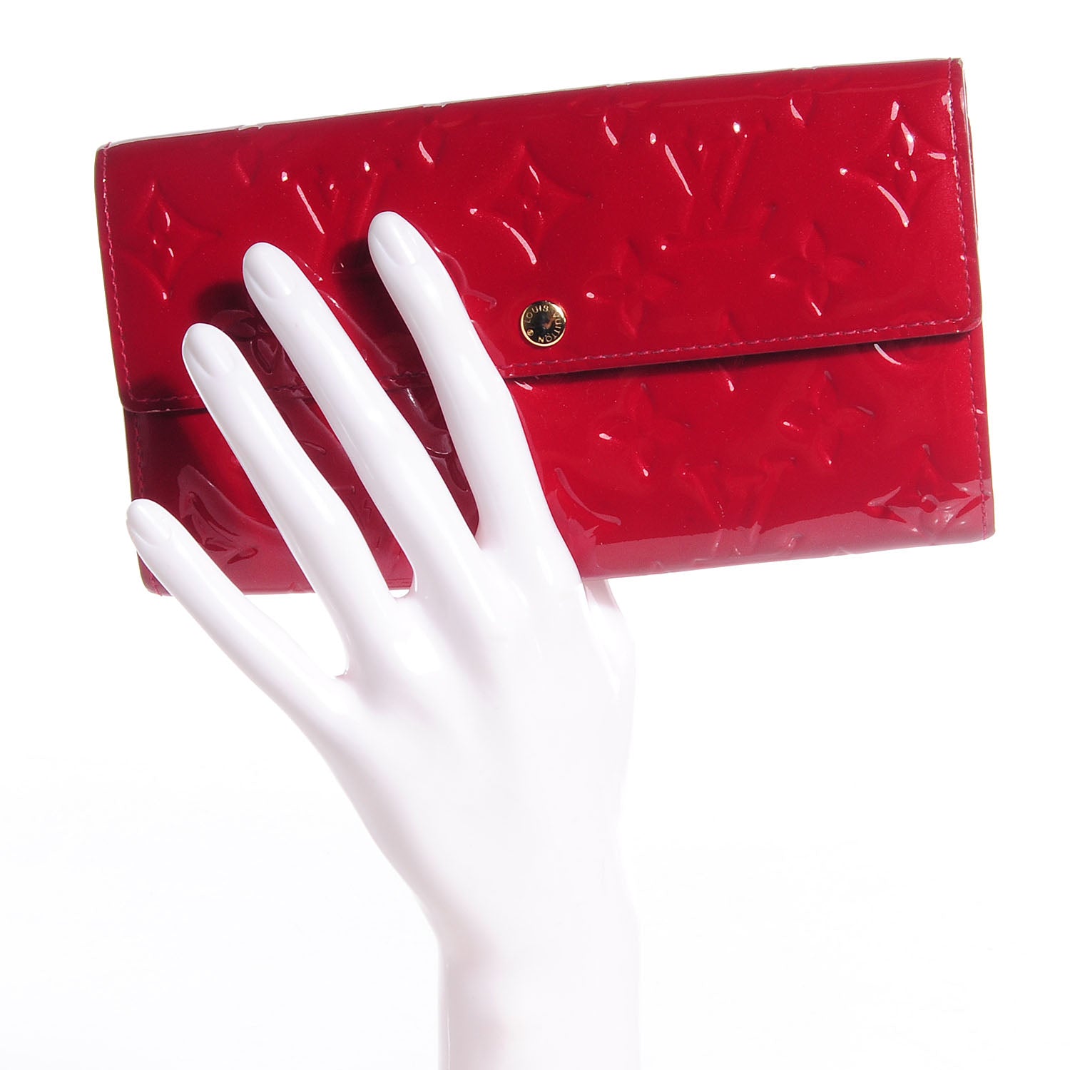 Louis Vuitton Vernis Sarah Wallet Pomme D'Amour 2 of 8
