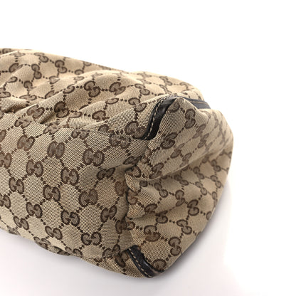 Gucci Monogram Large D Gold Hobo Dark Brown 9 of 10