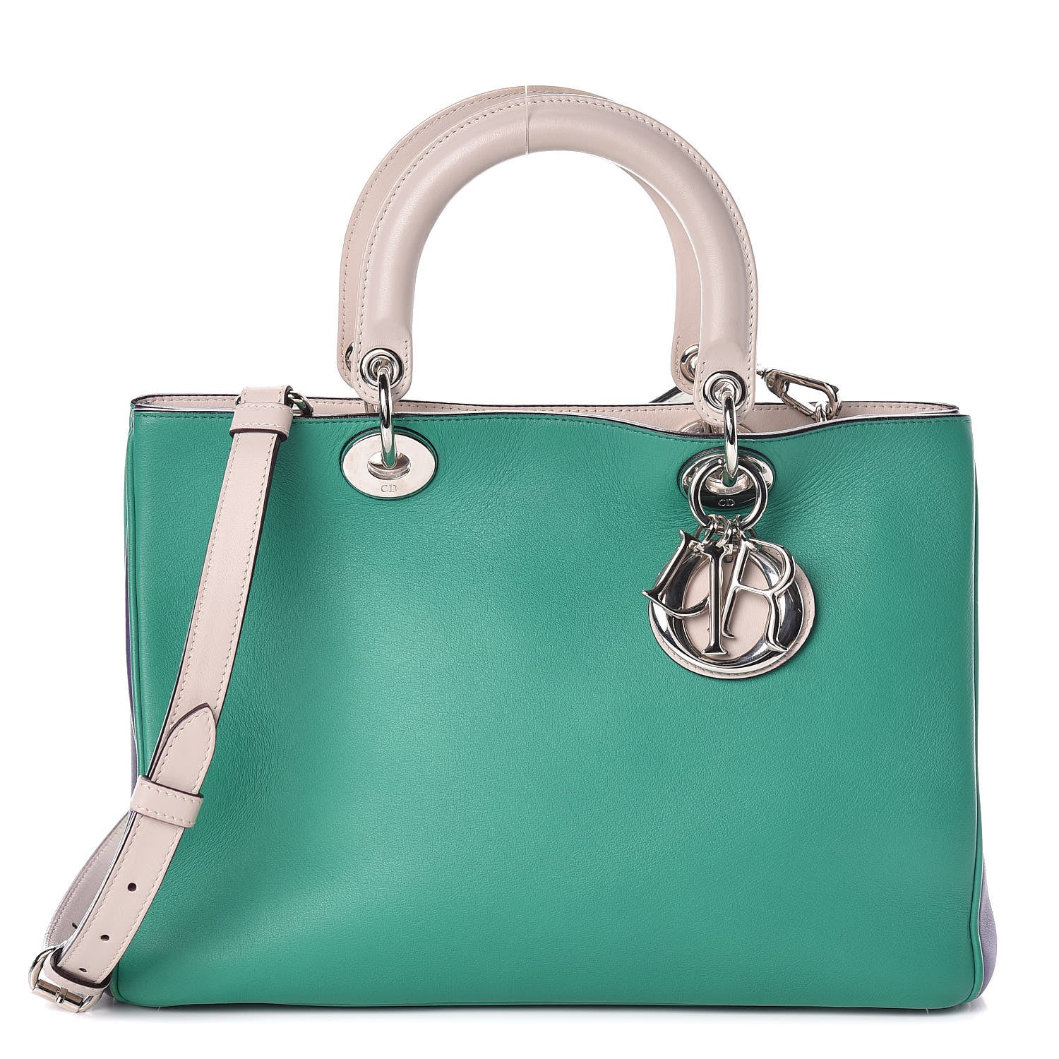 Christian Dior Smooth Calfskin Medium Tri-Color Diorissimo Tote 3 of 11