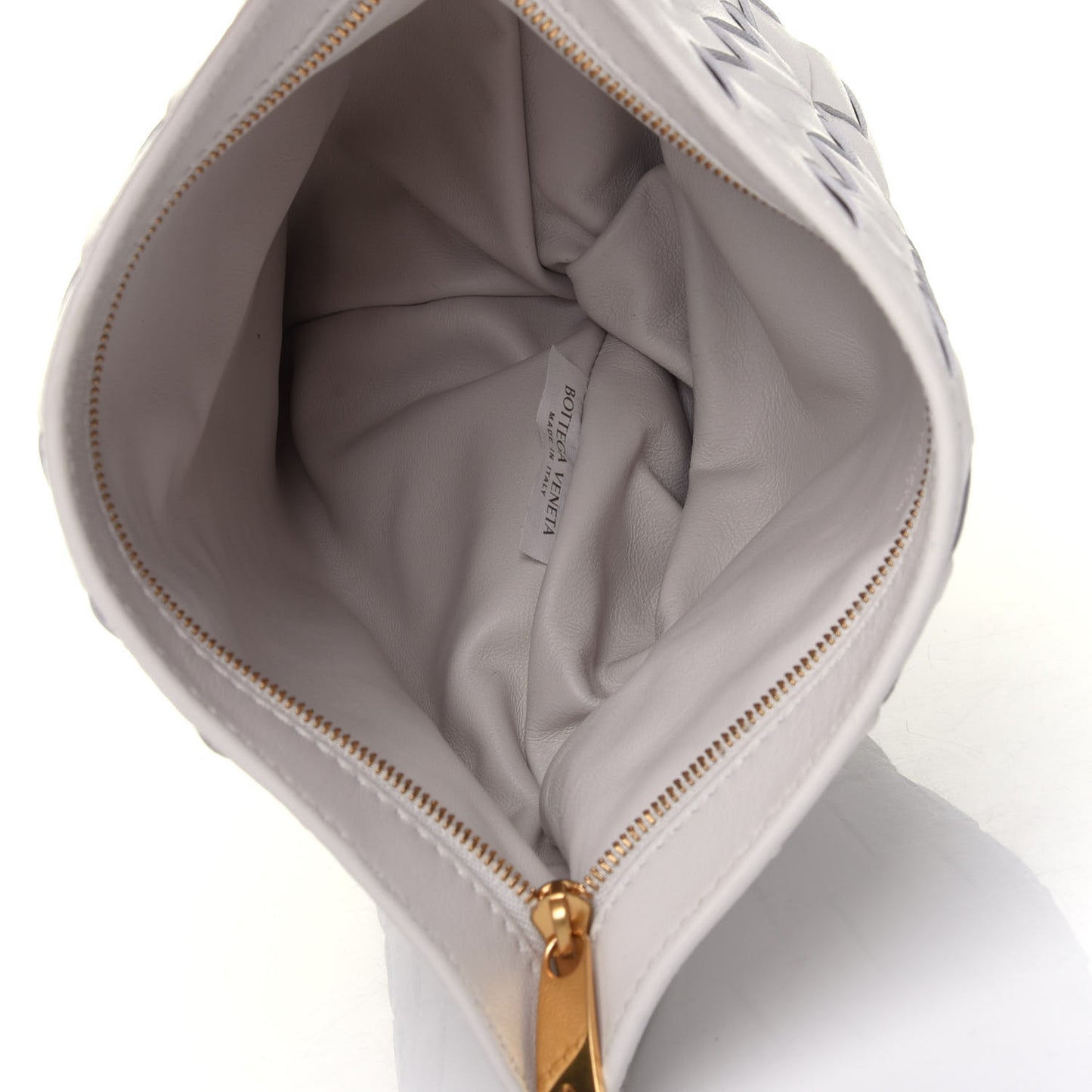 Nappa Intrecciato Mini BV Twist Chalk