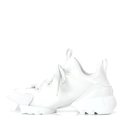 Christian Dior Technical Fabric Rubber Womens D-Connect Sneakers 39 White 1 of 4