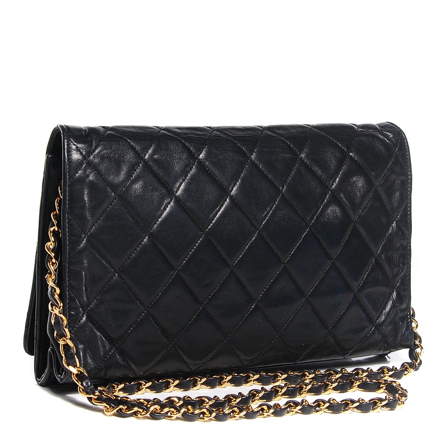 Chanel Lambskin Quilted Medium Single Flap Black 3 of 9