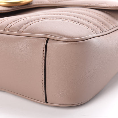 Gucci Calfskin Matelasse Medium GG Marmont Shoulder Bag Porcelain Rose 10 of 11