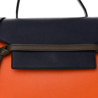 Celine Smooth Calfskin Mini Tri-Color Belt Bag Orange 8 of 12