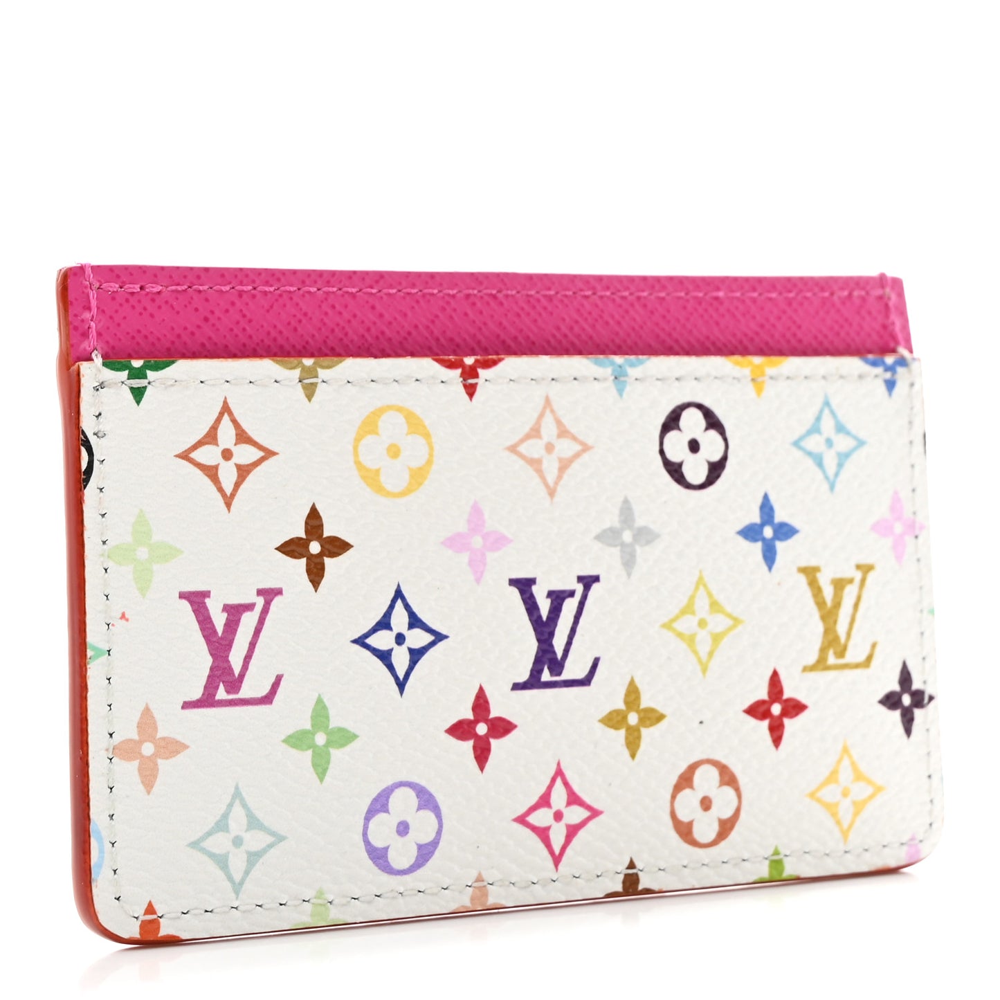 LV X TM Monogram Multicolor Card Holder Kawaii Pink
