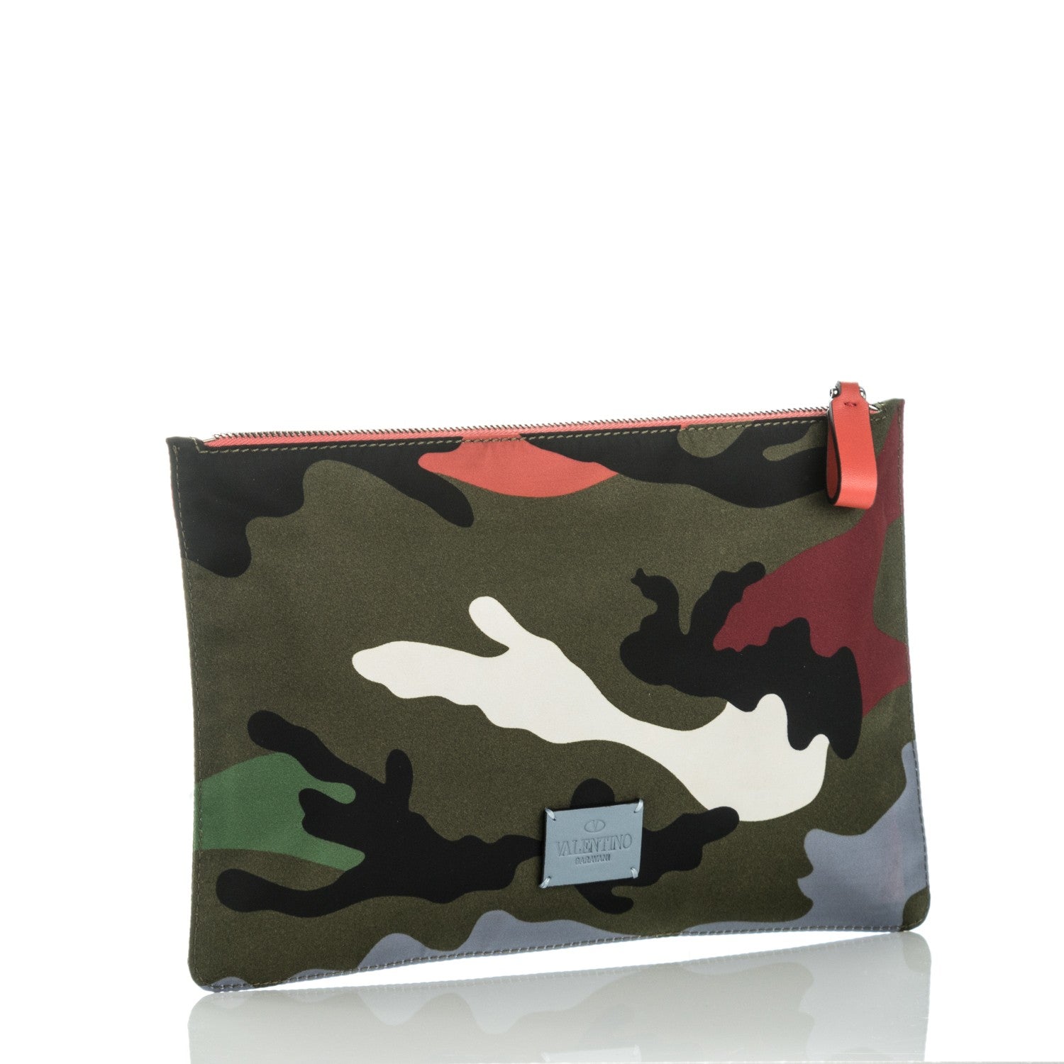 Valentino Garavani Nylon Camouflage Large Zip Pouch Multicolor 3 of 7