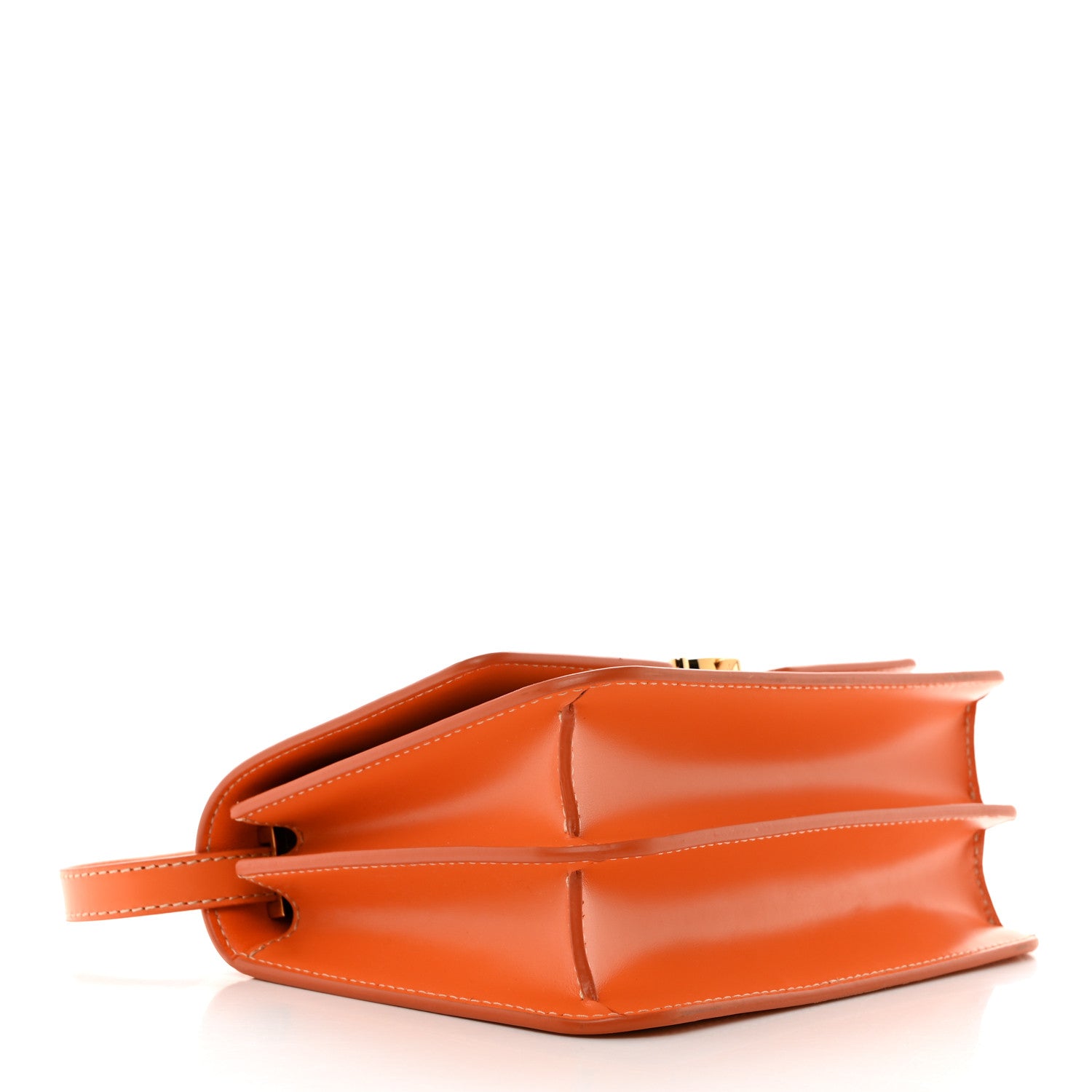 Burberry Canvas Calfskin Small TB Bag Orange 4 of 10