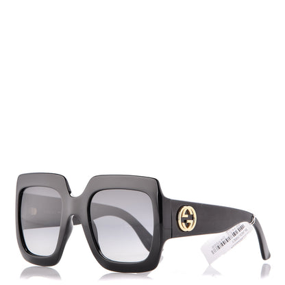 Gucci Acetate Square Frame Sunglasses GG0053S Black 1 of 7