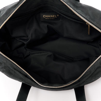 Chanel Nylon Travel Bowler Black 5 of 10