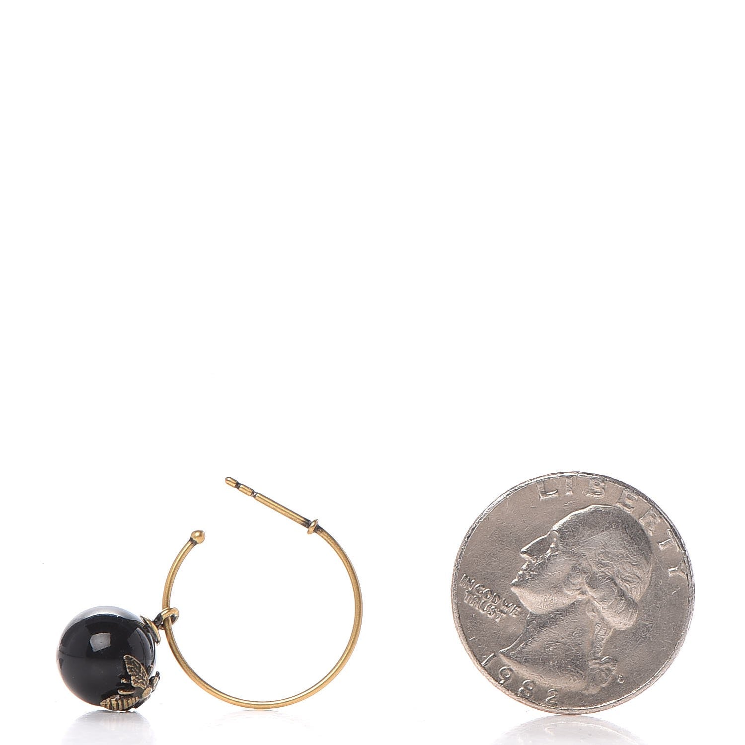 Christian Dior Mise En Dior Tribal Hoop Earrings Black 2 of 4