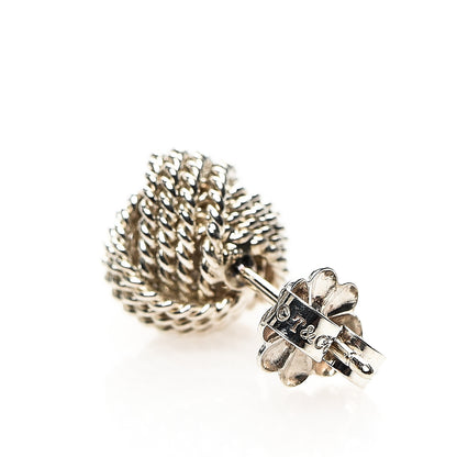 Tiffany Sterling Silver Twist Knot Earrings 4 of 5