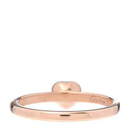 Cartier 18K Pink Gold Diamond D'Amour Heart Ring 51 5.75 3 of 4