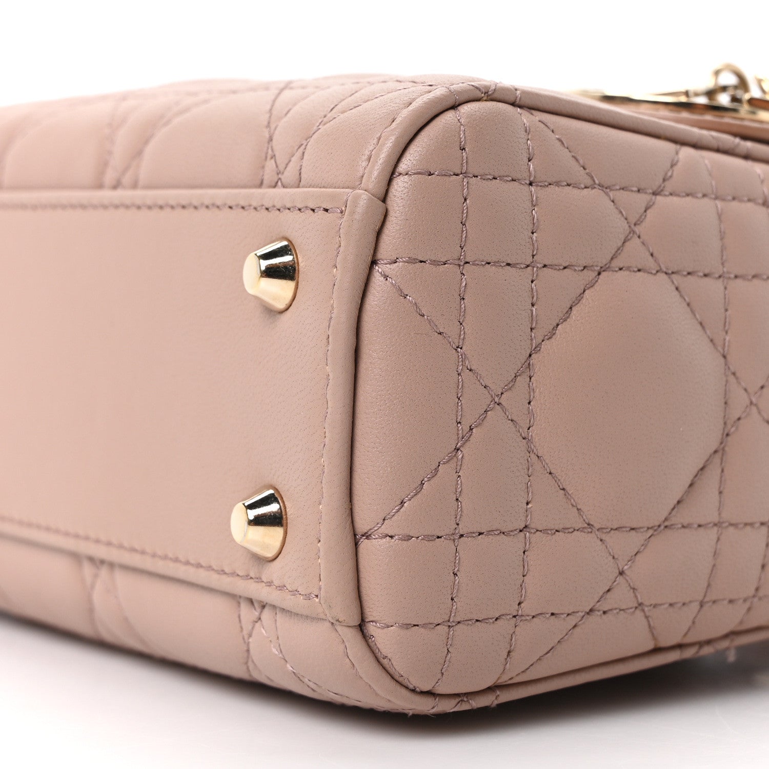 Christian Dior Lambskin Cannage Mini Lady Dior Fard 9 of 9