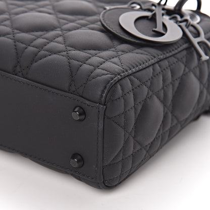 Christian Dior Ultra Matte Calfskin Cannage Mini Lady Dior Black 8 of 10