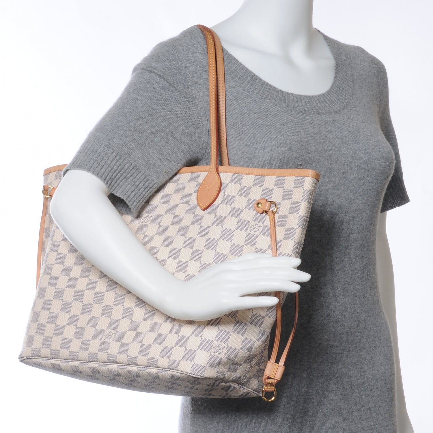 Louis Vuitton Damier Azur Neverfull MM 2 of 8