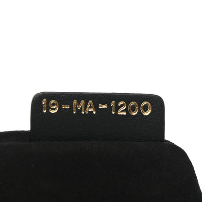 Christian Dior Calfskin Embossed Logo Zip Clutch Black 7 of 7