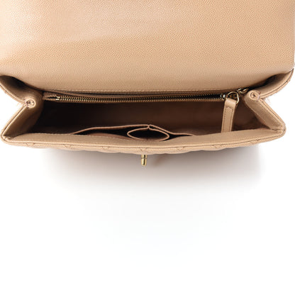 Chanel Caviar Quilted Small Coco Handle Flap Light Beige 5 of 11
