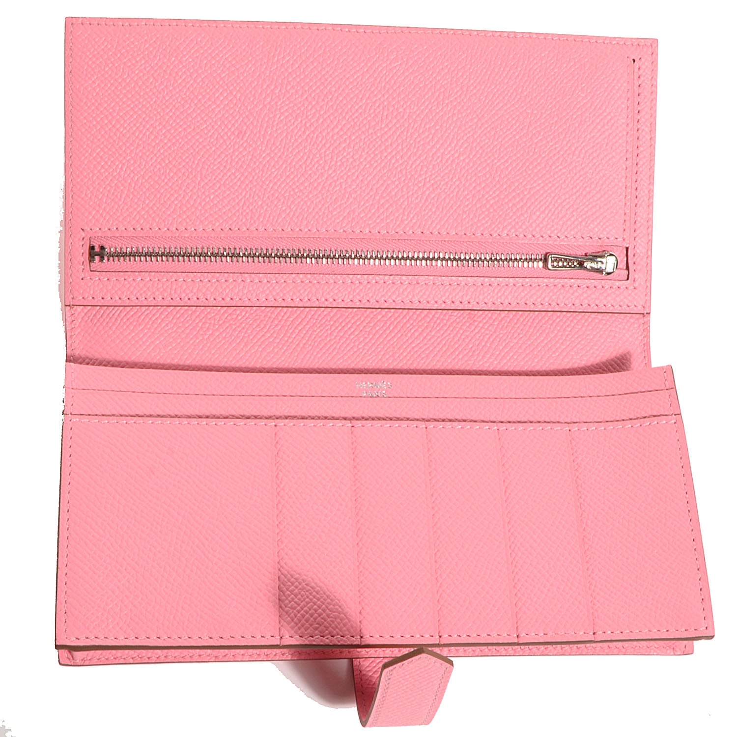 Hermes Epsom Bearn Gusset Wallet Rose Confetti 6 of 14