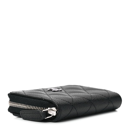 Chanel Caviar Quilted Zip Coin Purse Black 4 of 11