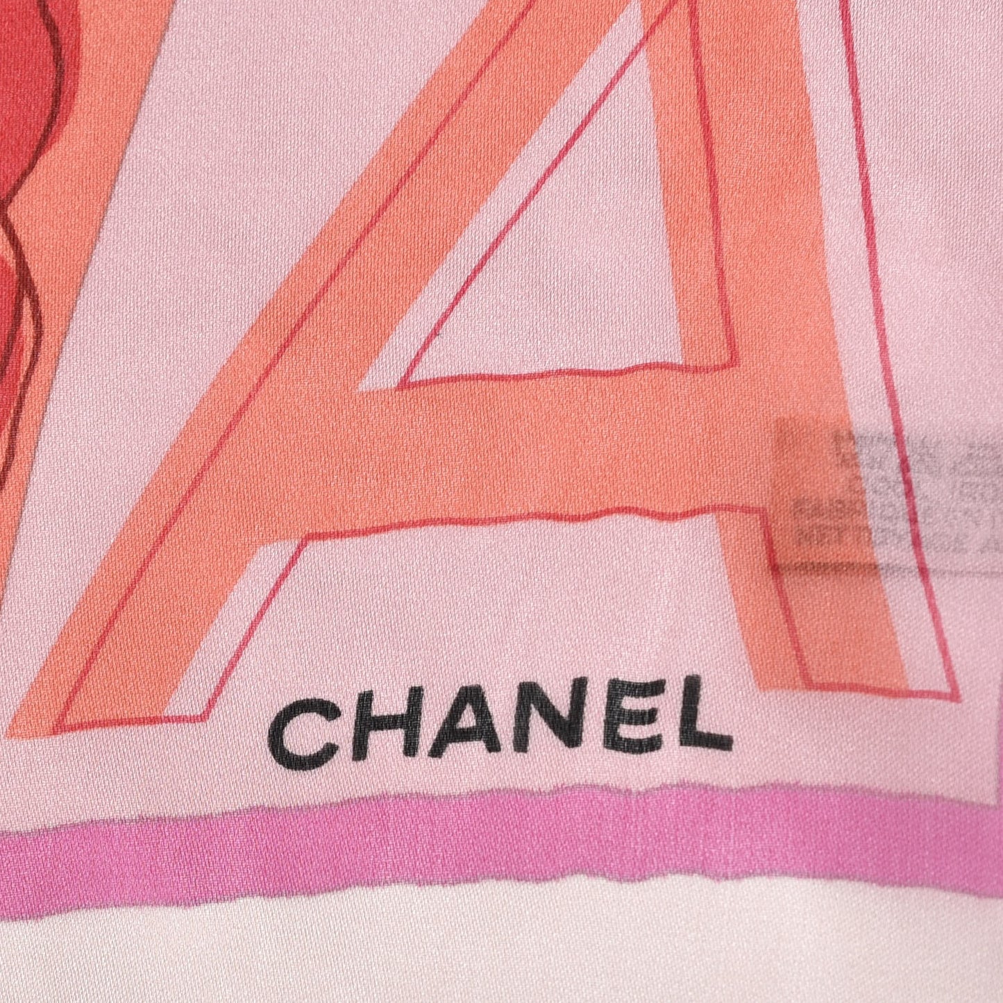Silk Camellia Scarf Pink Red