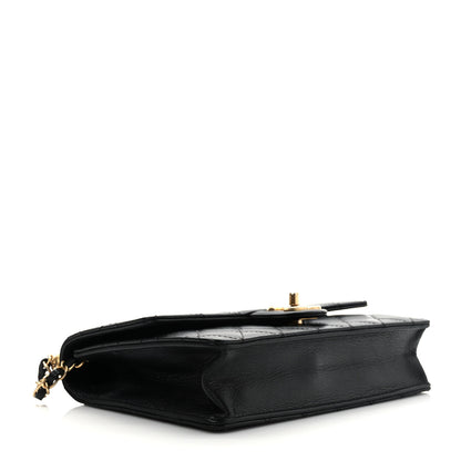 Chanel Goatskin Quilted Small Chic Pearls Flap Black 4 of 10
