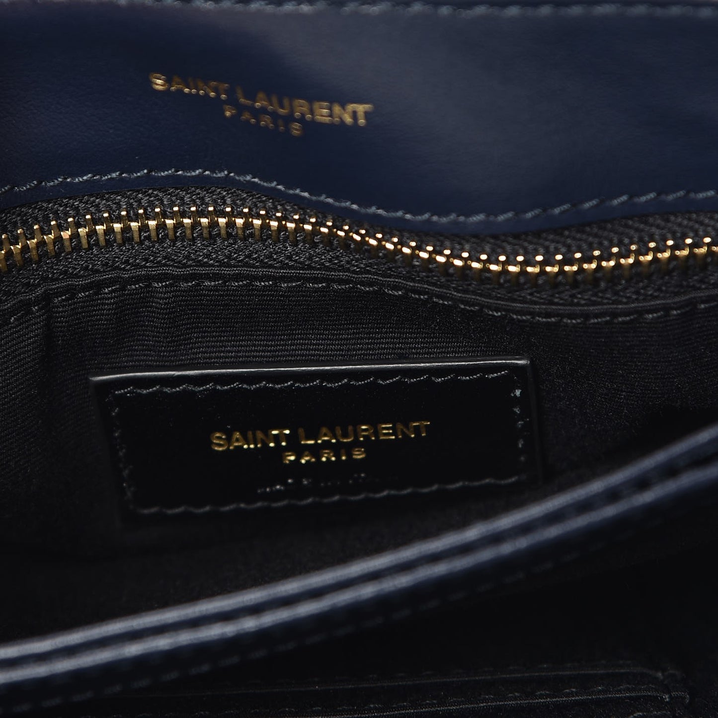 Velvet Y Quilted Monogram Toy Loulou Crossbody Bag Navy