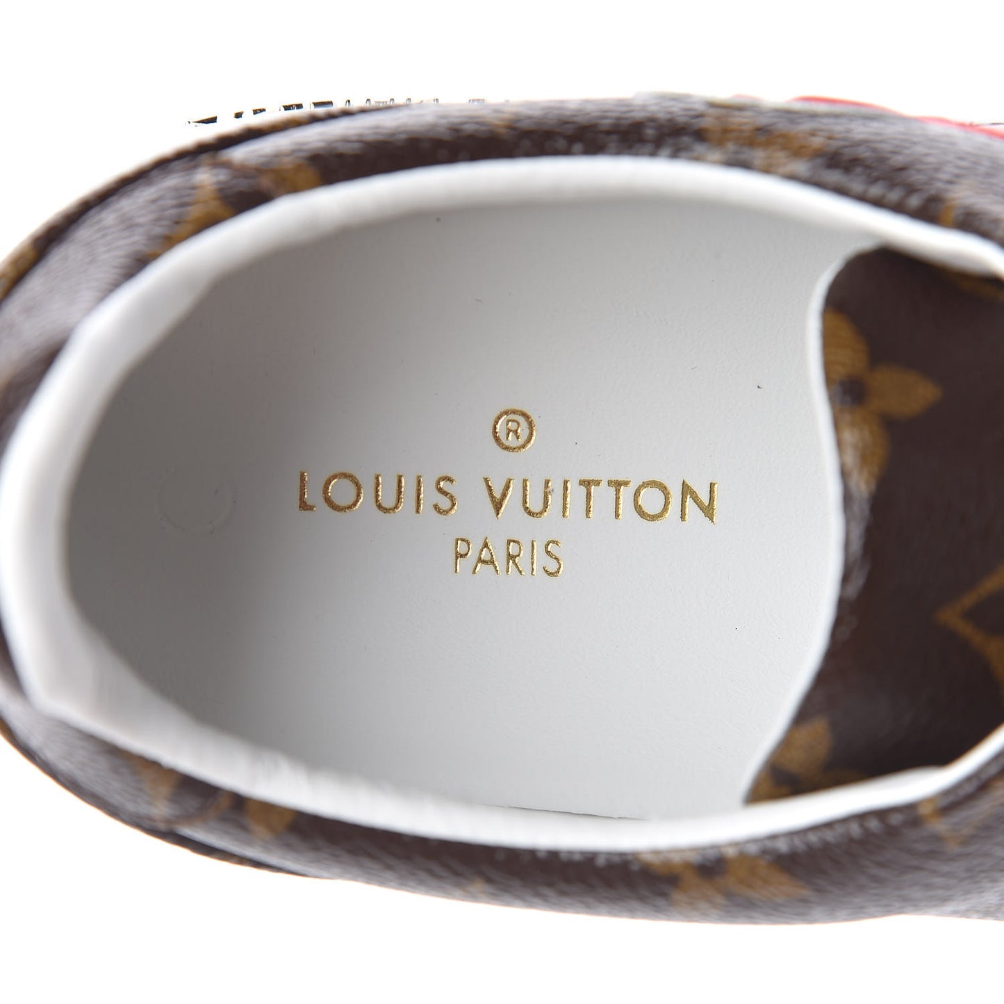 Calfskin Monogram LV Black Heart Sneakers 37 Cacao