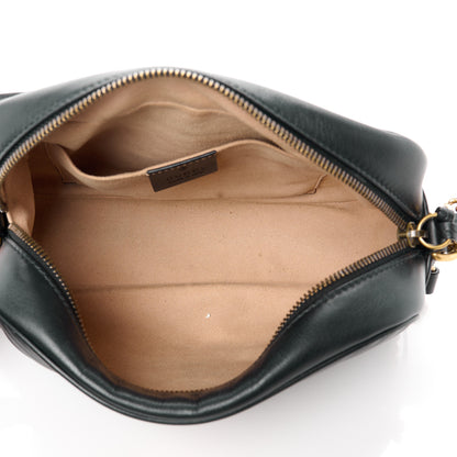Gucci Calfskin Matelasse Small GG Marmont Chain Shoulder Bag Black 5 of 11